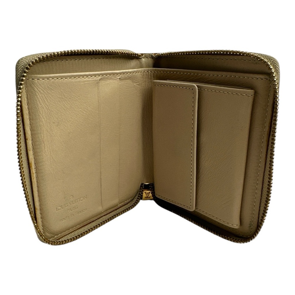 Louis Vuitton Yellow Vernis Patent Leather Bi-fold Zip Around Wallet BJ1909 - Picture 7 of 13